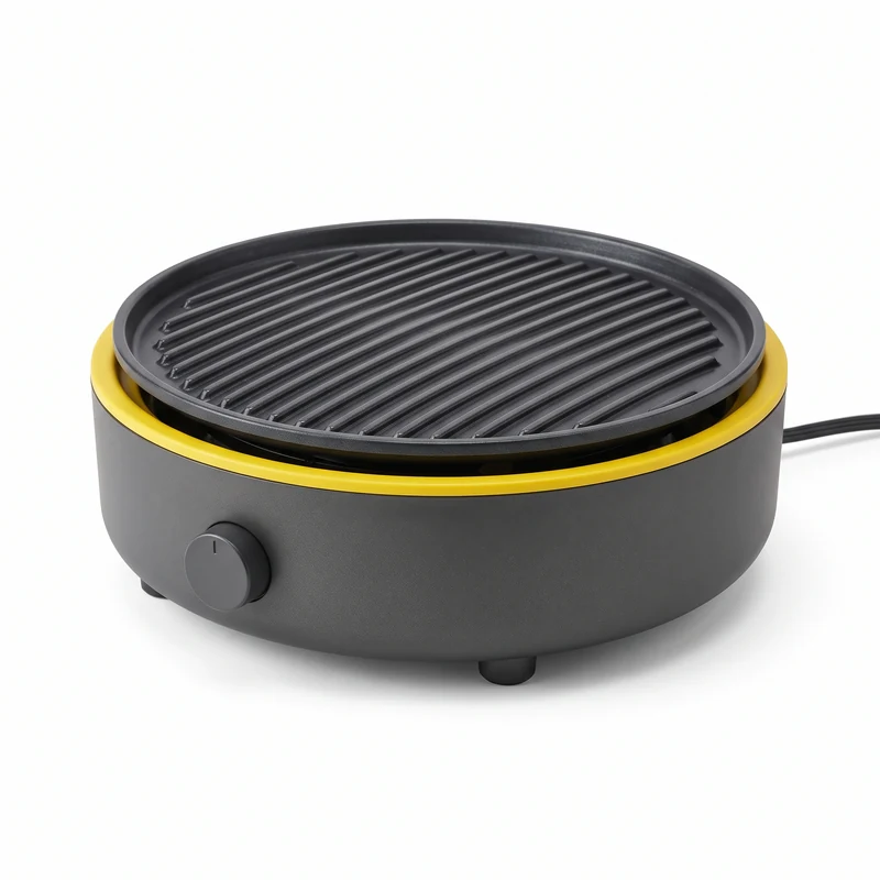 Smokeless electric tabletop grill